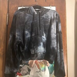Bebe Black and Black and Gray Hoodie